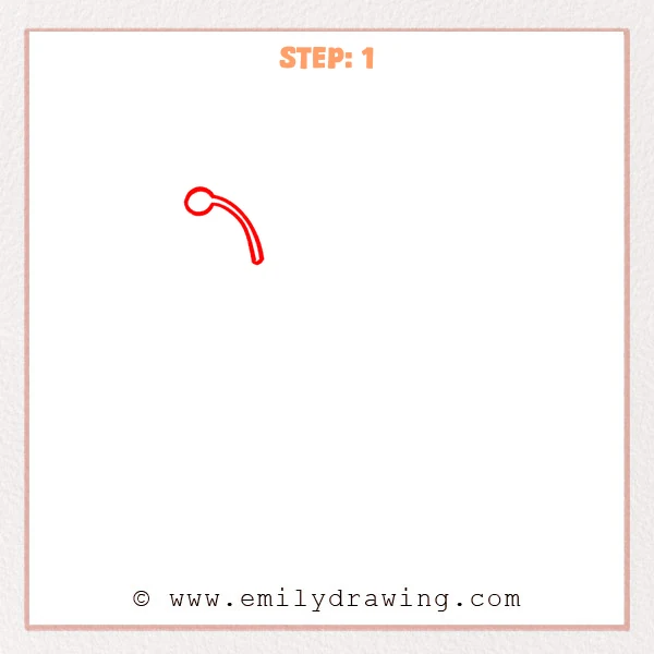 how to draw a cartoon ant - Step 1
